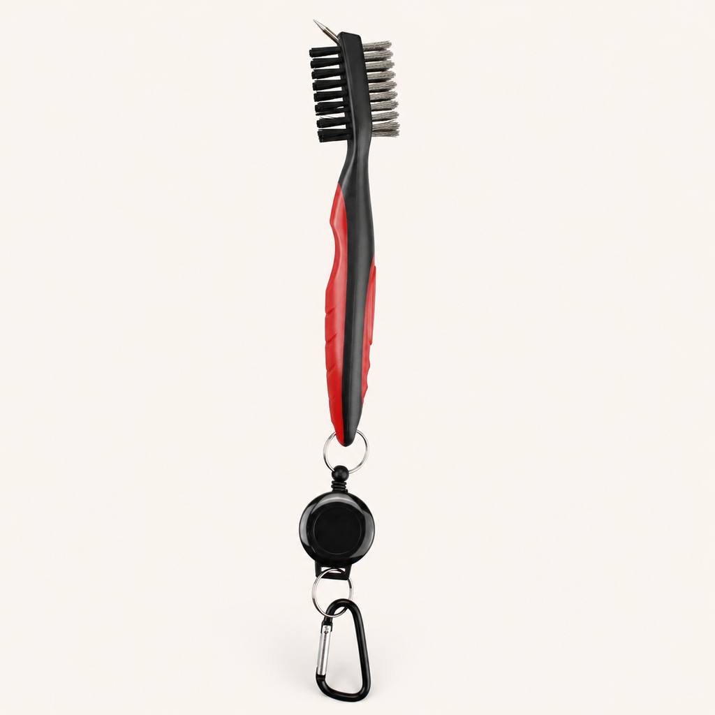 Built Birdie color-matched golf club groove brush accessory mockup